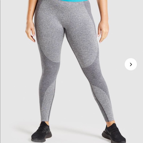 Gymshark Grey Marl Flex Leggings. - Picture 2 of 2